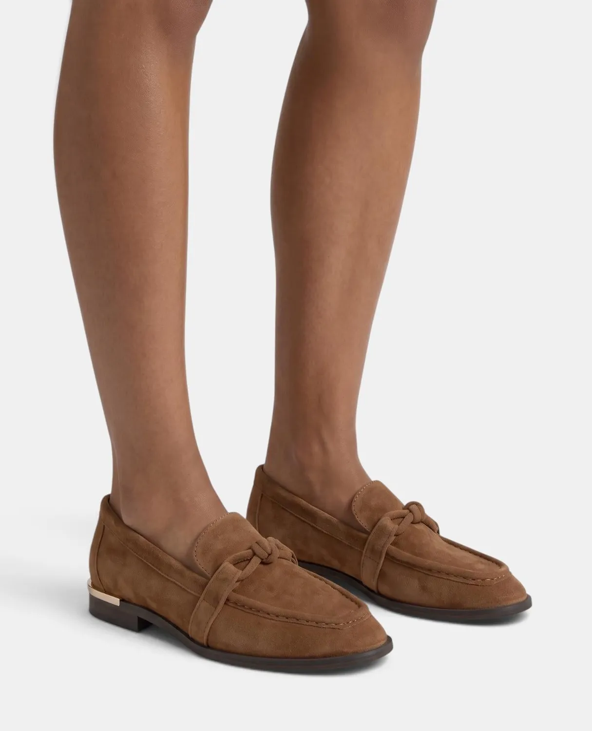 Alma en Pena I260123C mocassins marron daim plat