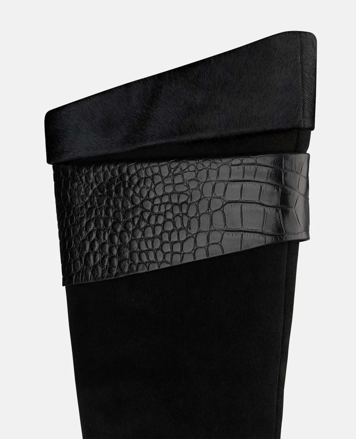 Alma en Pena I260445 bottes cuir noir 9 cm animal