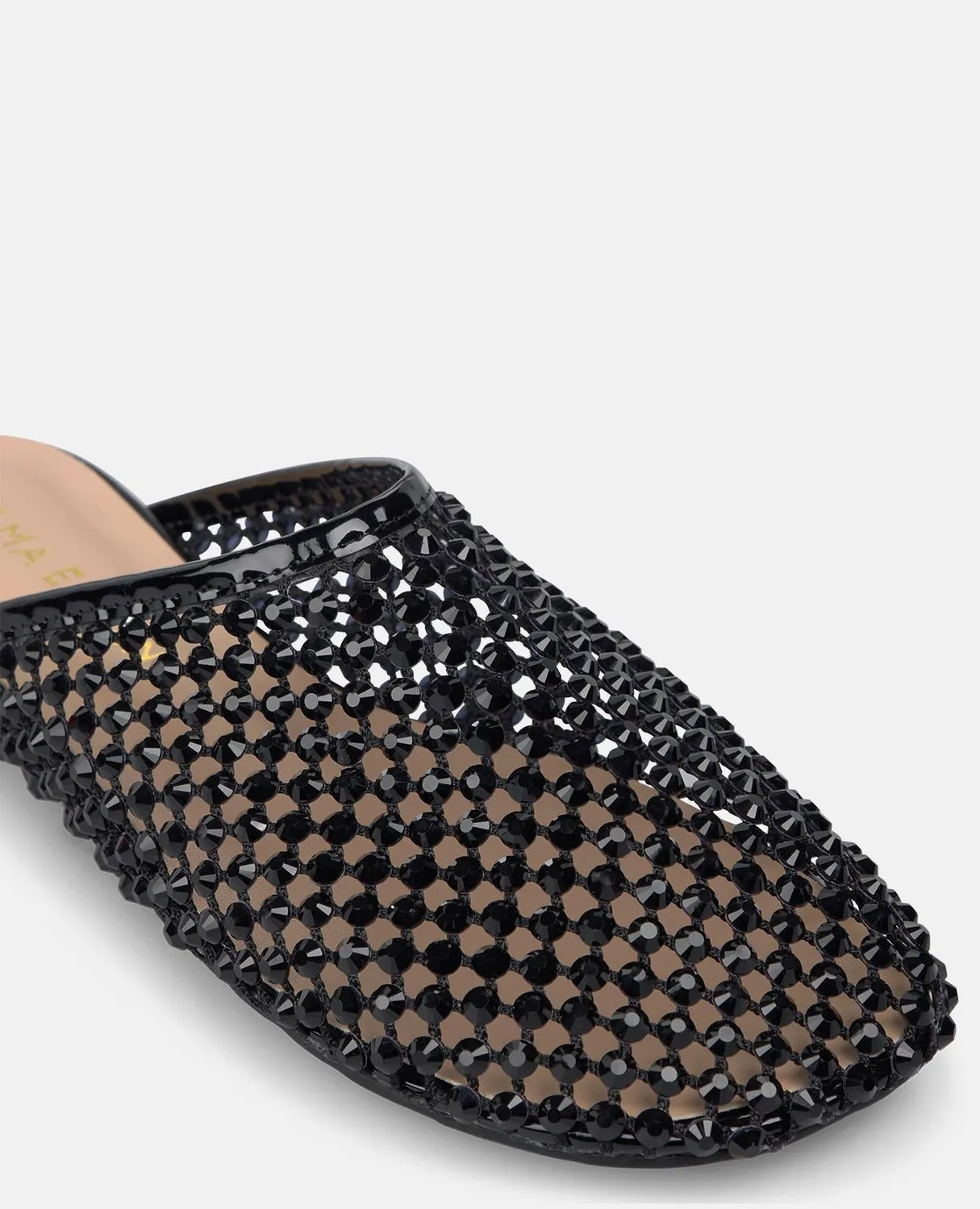 Alma en Pena V261350 mules plates noires maille strass