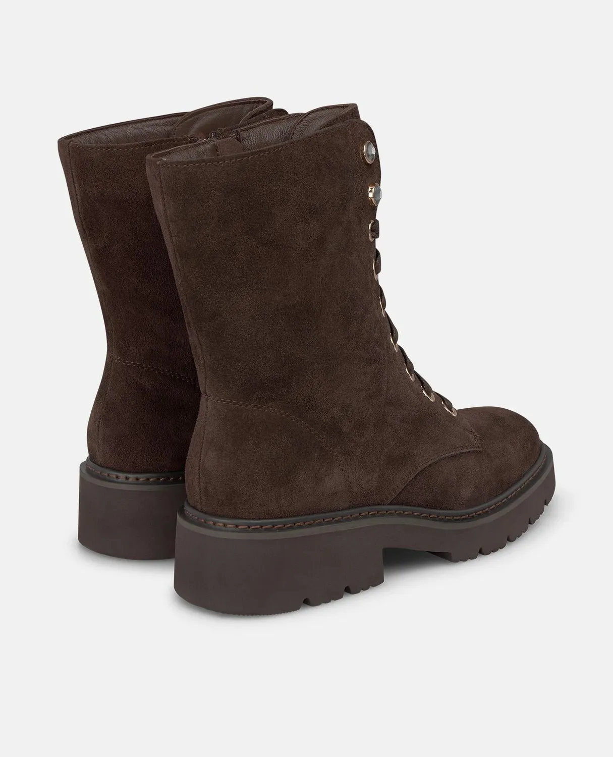 Alma en Pena I260883 bottines lacets marron talon 4 cm