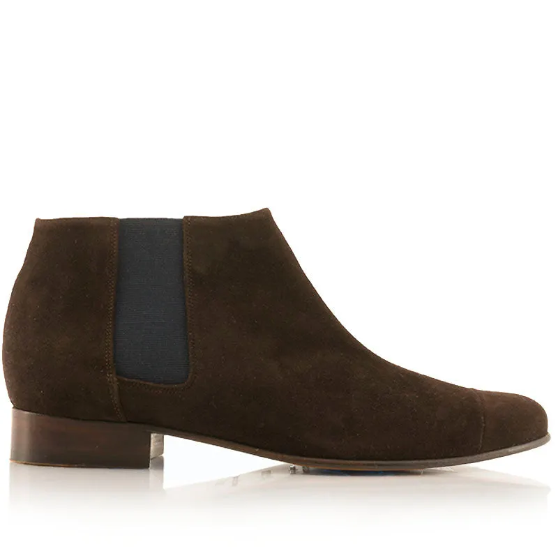 Bégum Paris Lucrèce bottines chocolat velours talon 2 cm