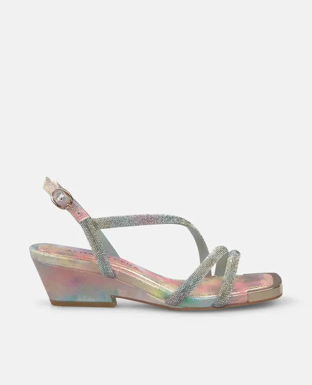Alma en Pena V260783 sandale talon bloc rose 6 cm