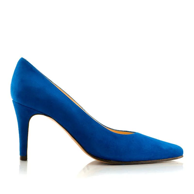 Bégum Paris Prague escarpins chèvre velours noir talon 8 cm