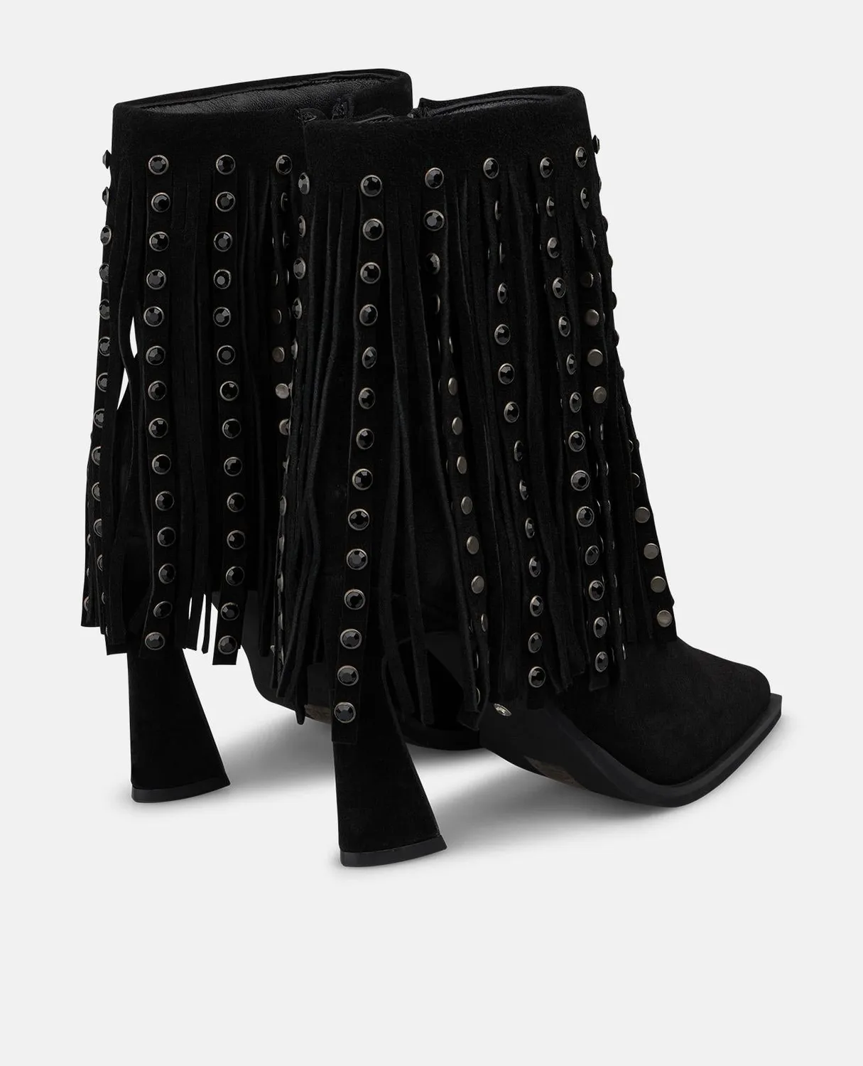 Alma en Pena I260444 bottines noir franges talon 9 cm