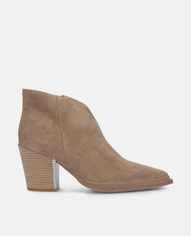 Alma en Pena I250730 bottines talon large vison ouvertes