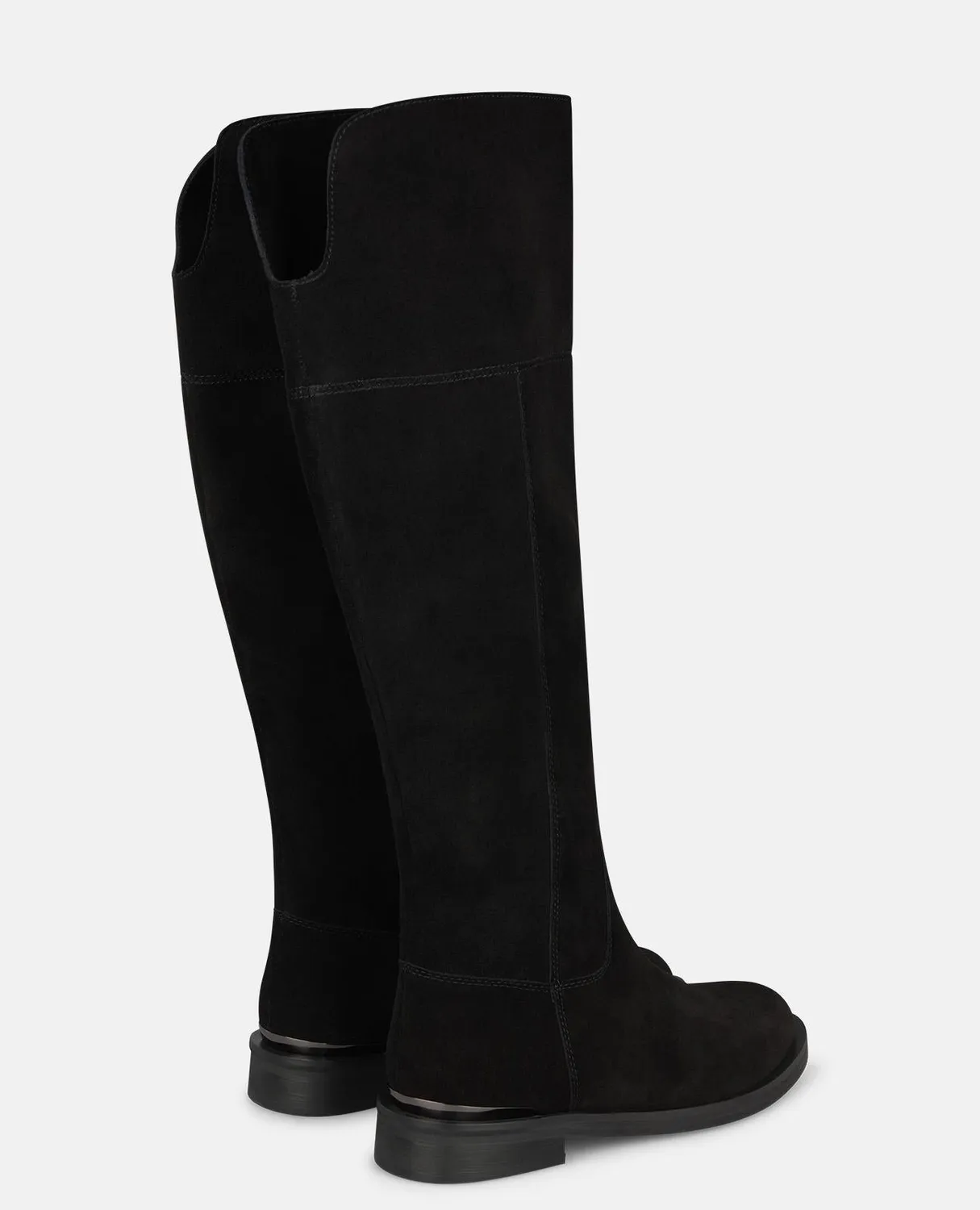 Alma en Pena I260910C bottes noir daim plates 3 cm