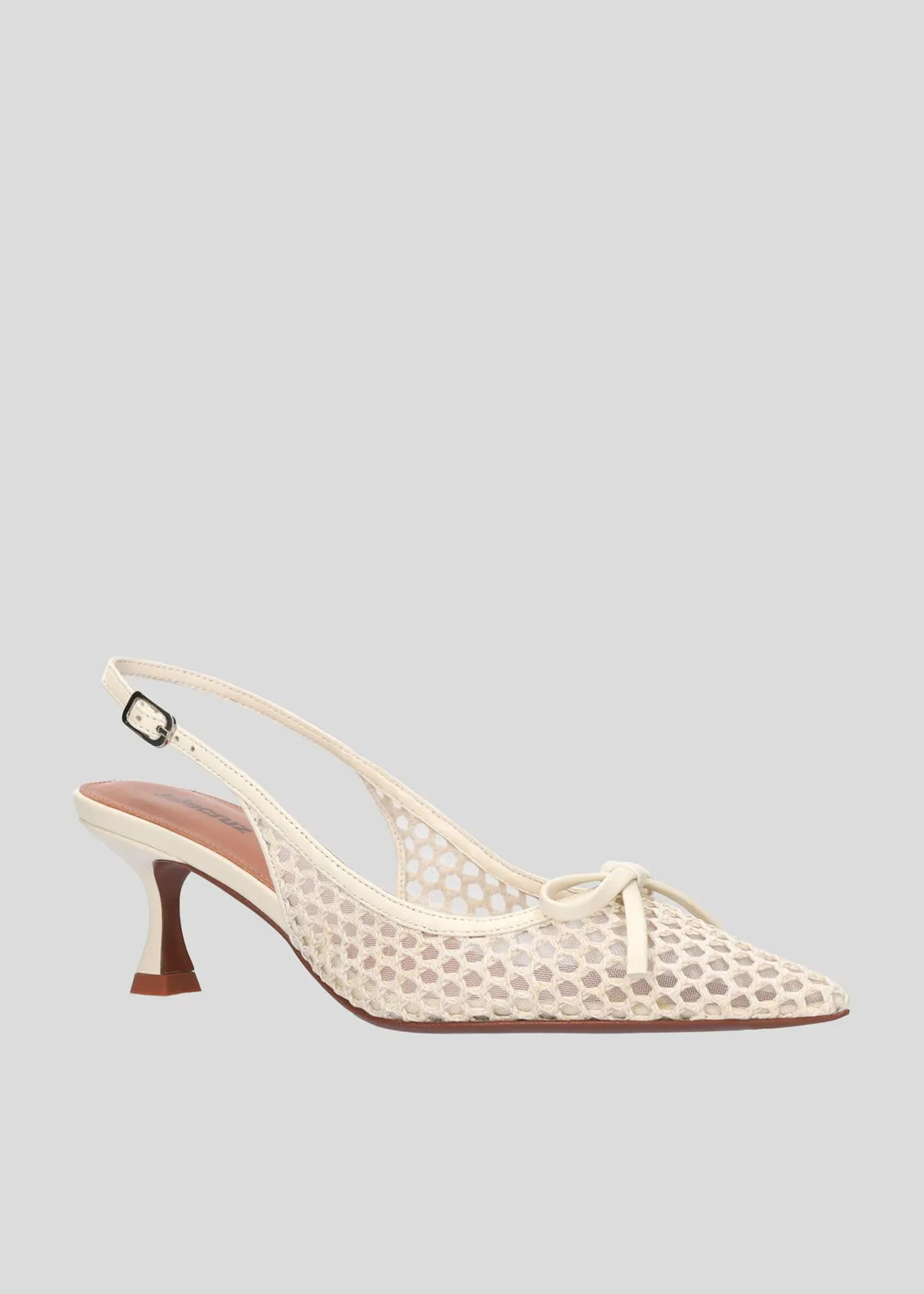 Lola Cruz Liana Pump 55 escarpins blanc cassé 5,5 cm