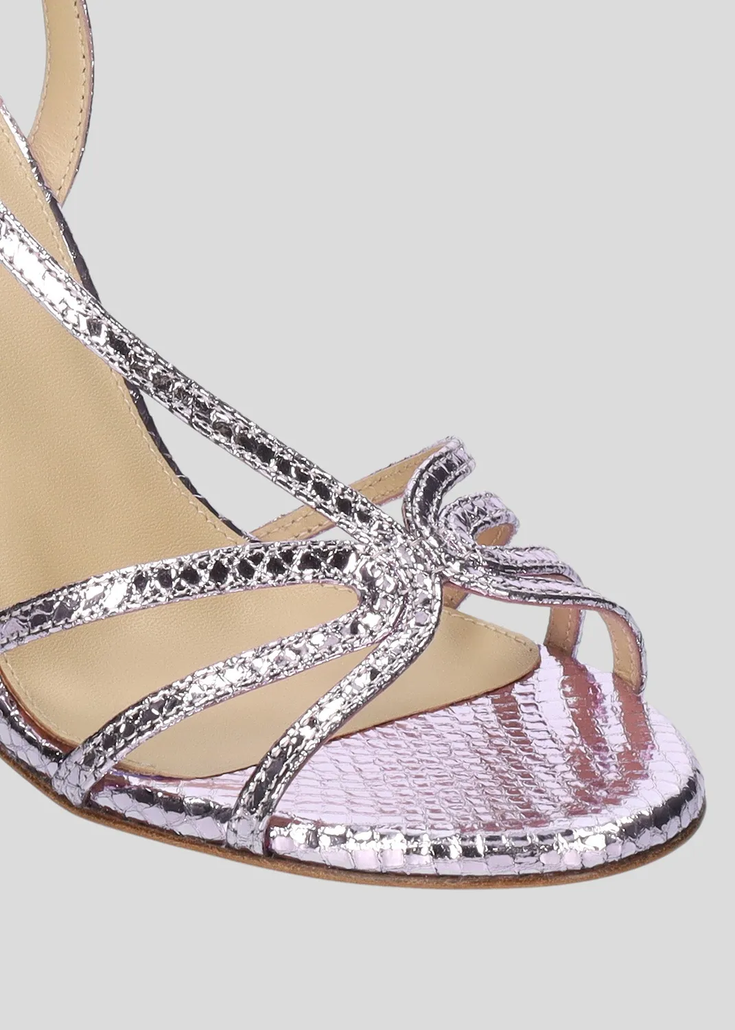 Lola Cruz Tati Sandal 95 sandales mauve talon 9,5 cm
