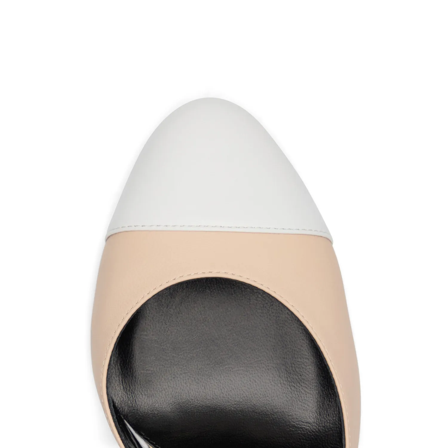 Maison Ernest Ariane 95 sandales beige blanc cuir nappa