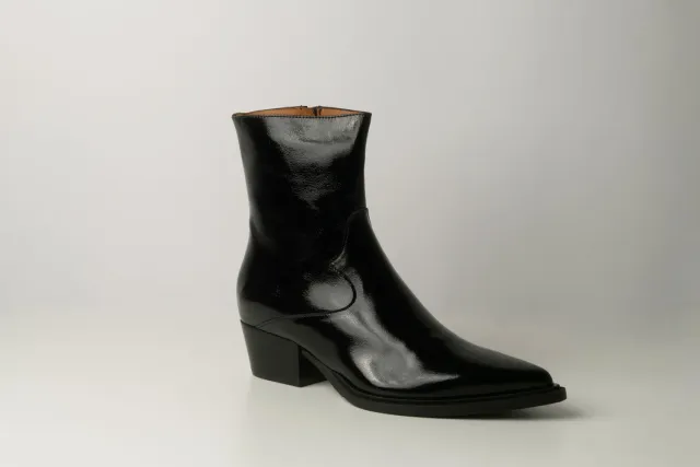 Matteo Pitti Texano bottines noires à zip talon bas