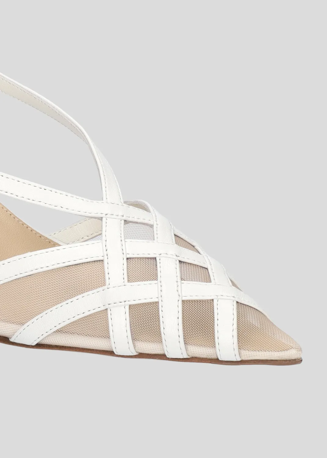 Lola Cruz Eloise Pump 55 escarpins blanc talon 5,5 cm