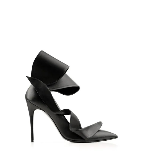 Maison Ernest Jasmin 100 escarpins cuir mat noir