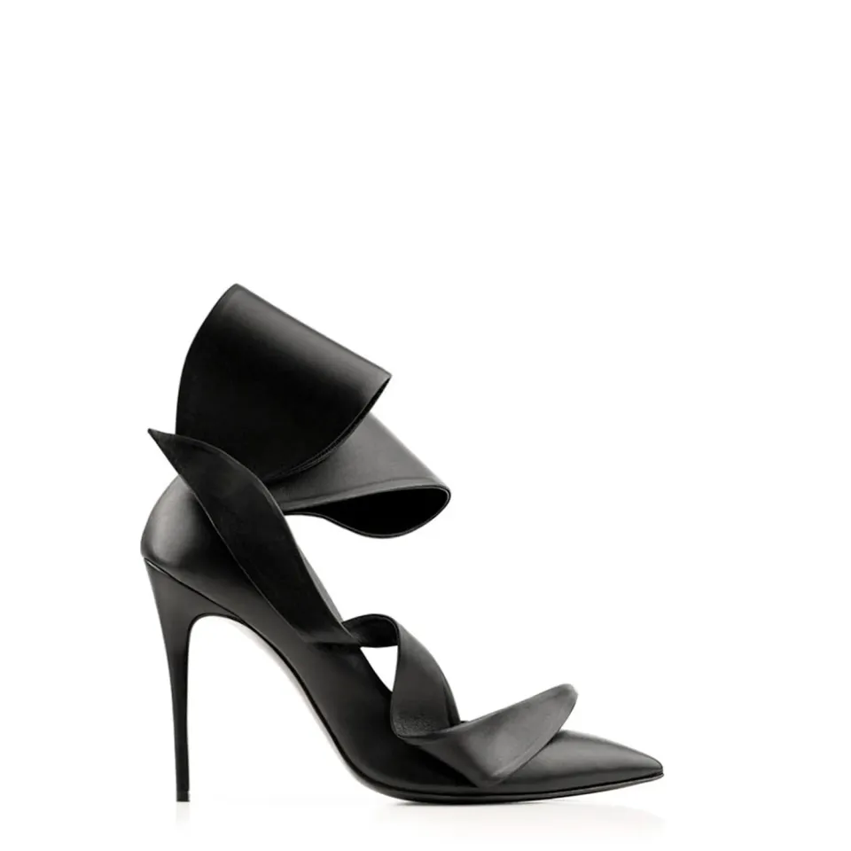 Maison Ernest Jasmin 100 escarpins cuir mat noir
