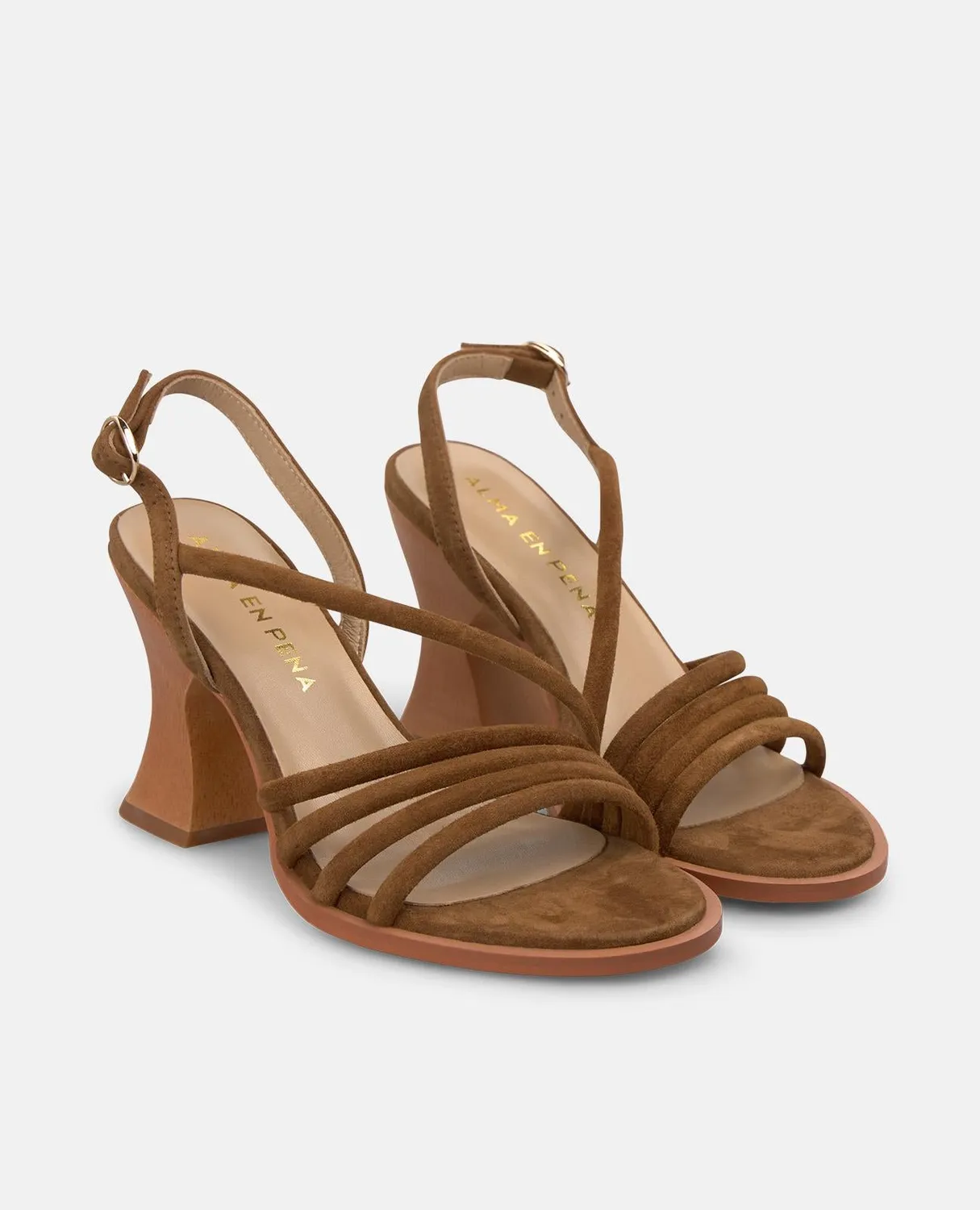Alma en Pena V262452 sandales caramel brides talon 10 cm