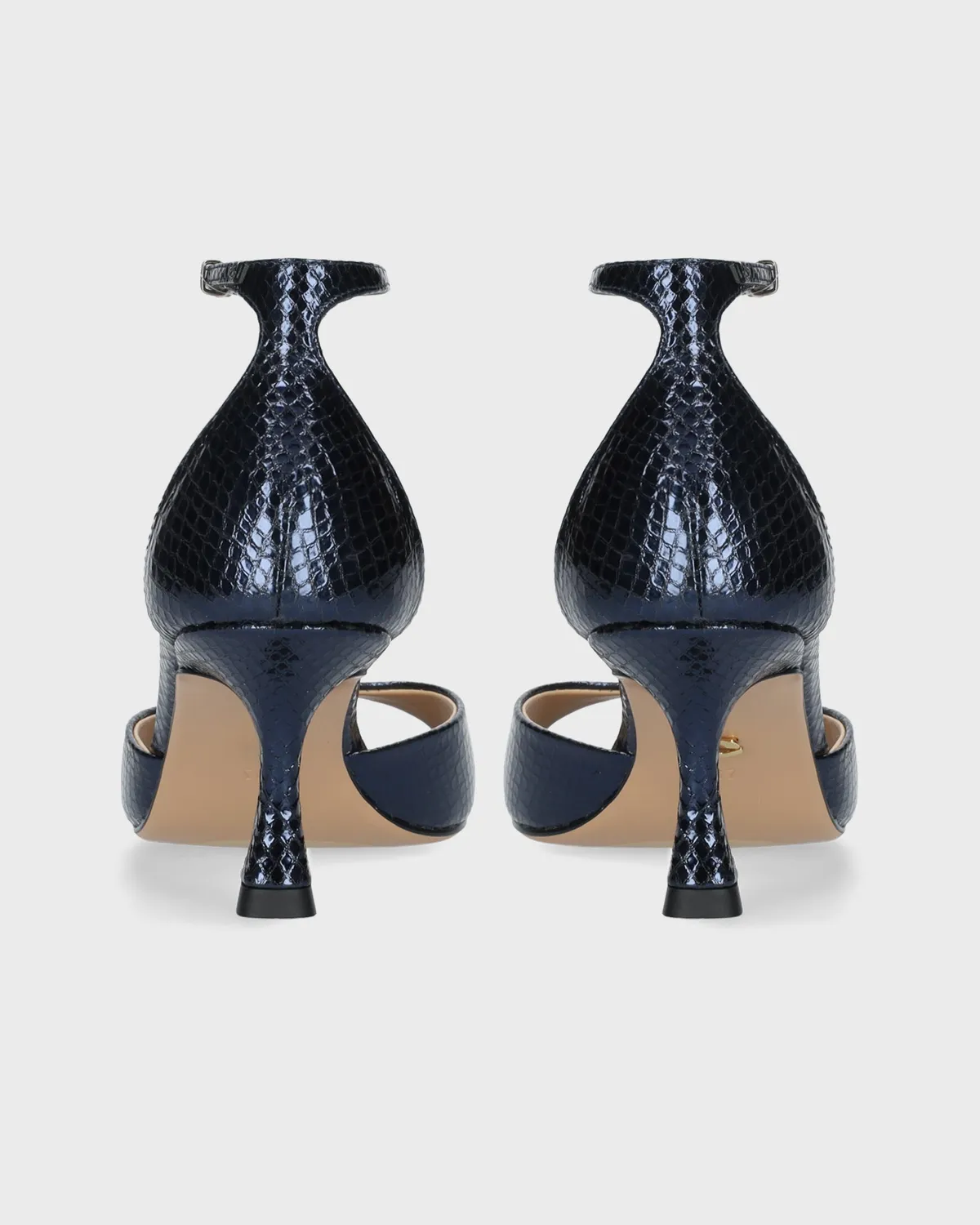 Lola Cruz Kumala 65 sandales à talons bleu marine talon 6,5 cm