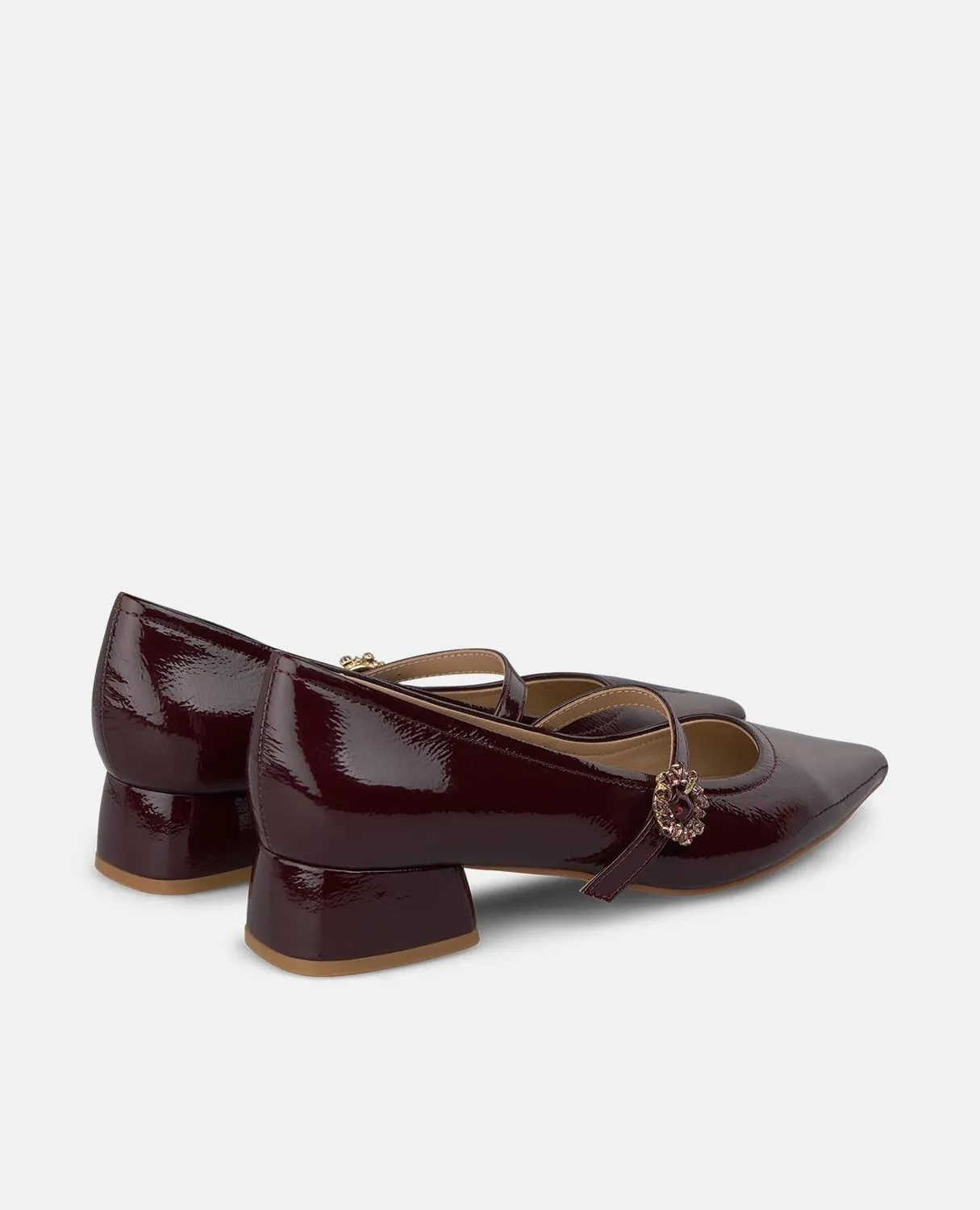 Alma en Pena I260183 chaussures plates vernis bordeaux