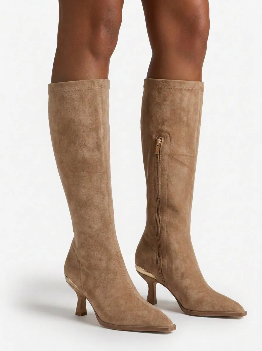 Alma en Pena I260354 bottes sable effet cuir talon 6cm