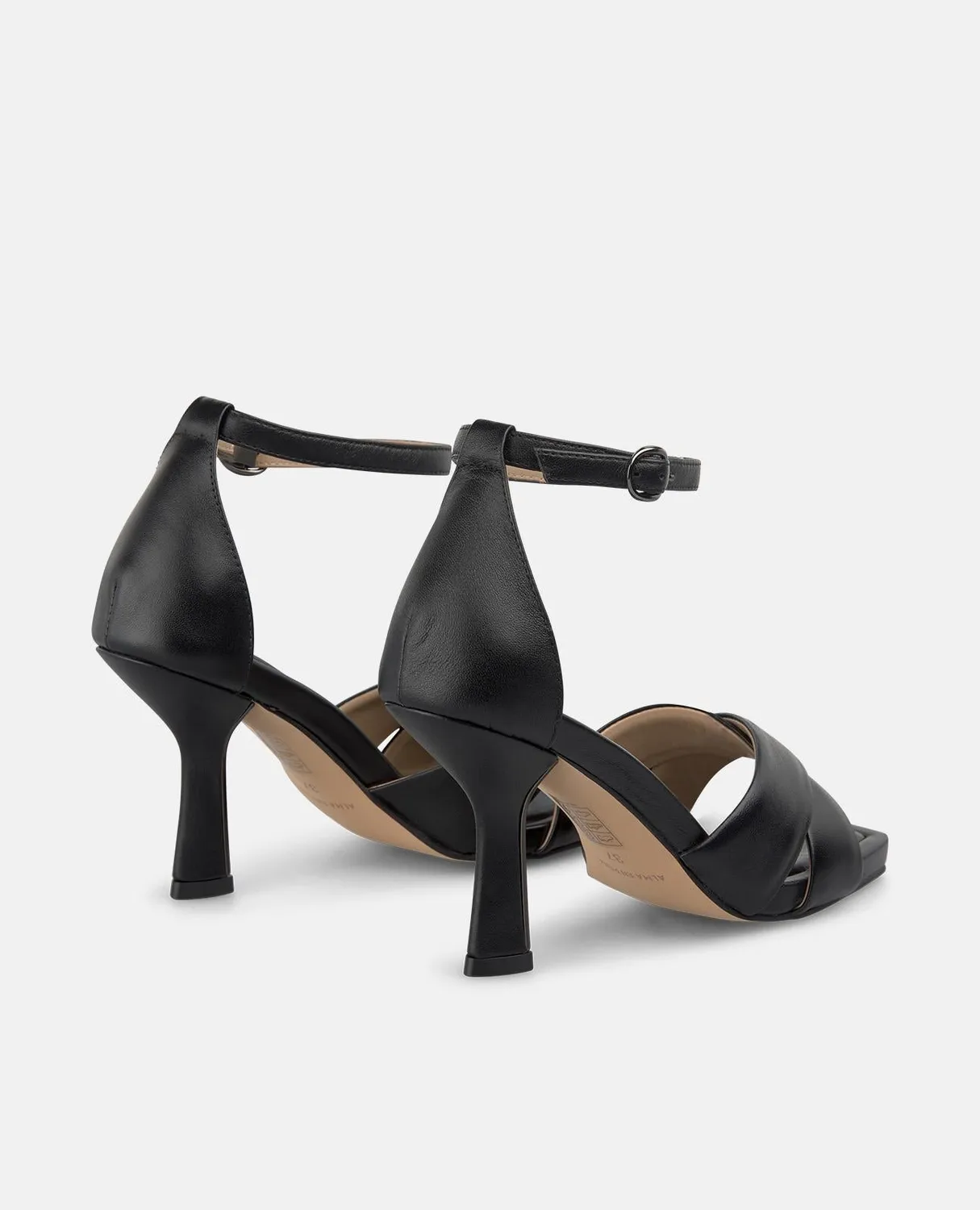 Alma en Pena V264011 sandales talon noir 9 cm cuir