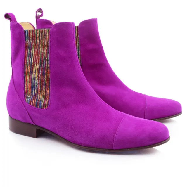 Bégum Paris Amazone bottine fuchsia élastique 2 cm