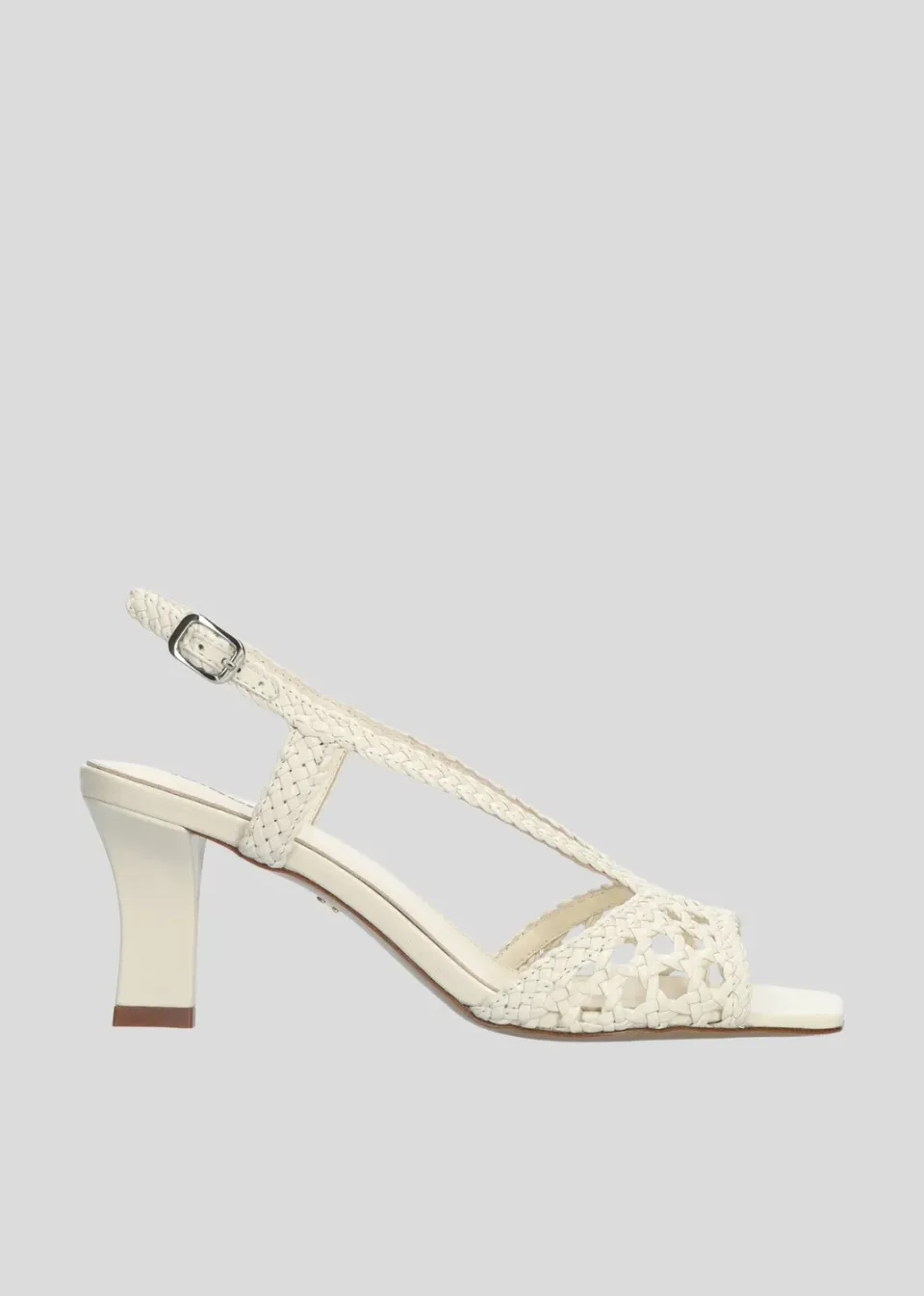 Lola Cruz Tábata Sandal 75 sandales à talons blanc cassé
