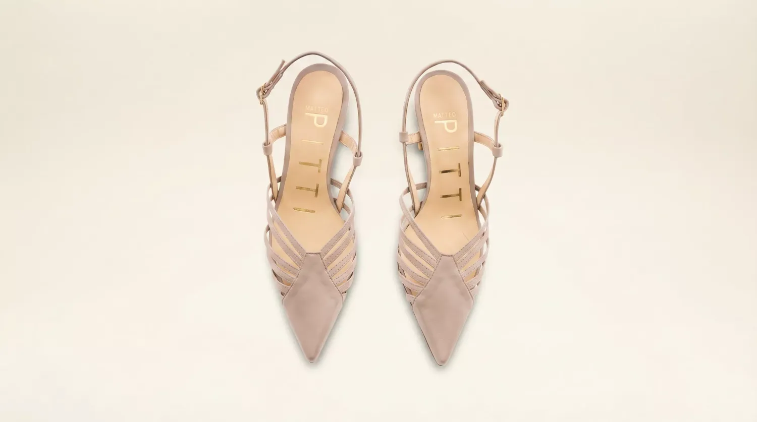 Matteo Pitti Penny slingback taupe imprimé python