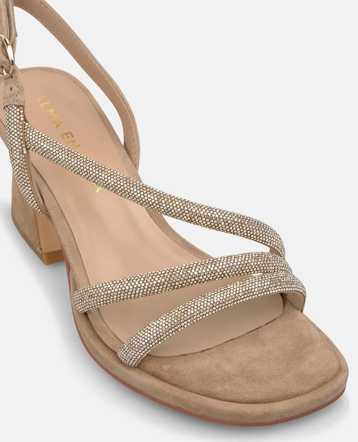 Alma en Pena V262400 sandales beige talon large 8,5 cm