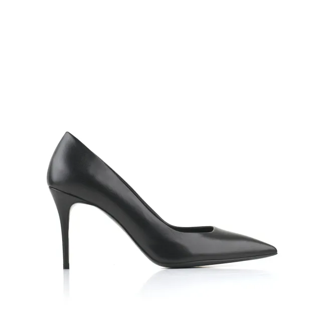 Maison Ernest Voltige 85 escarpin noir cuir mat
