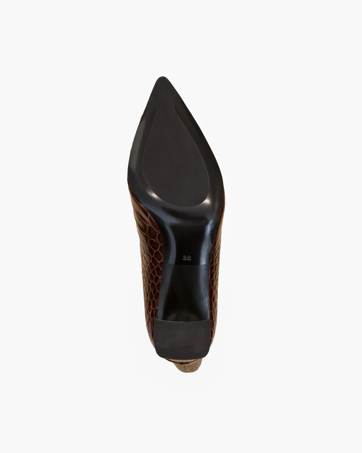 Mi/Mai Wassily Chocolate Croc bottes cuir croco