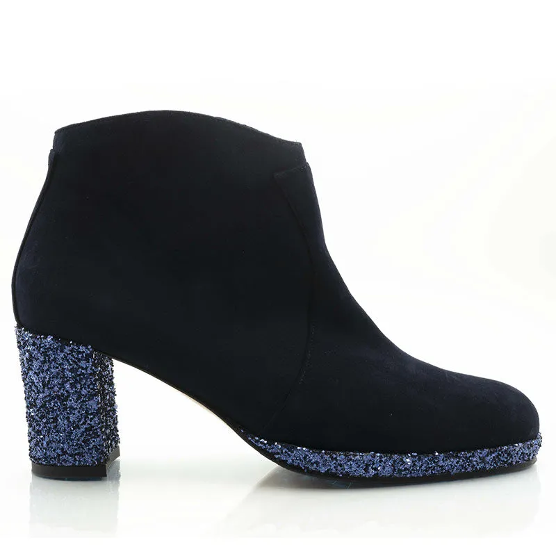 Bégum Paris Cambridge bottines paillettes marine talon 6,5