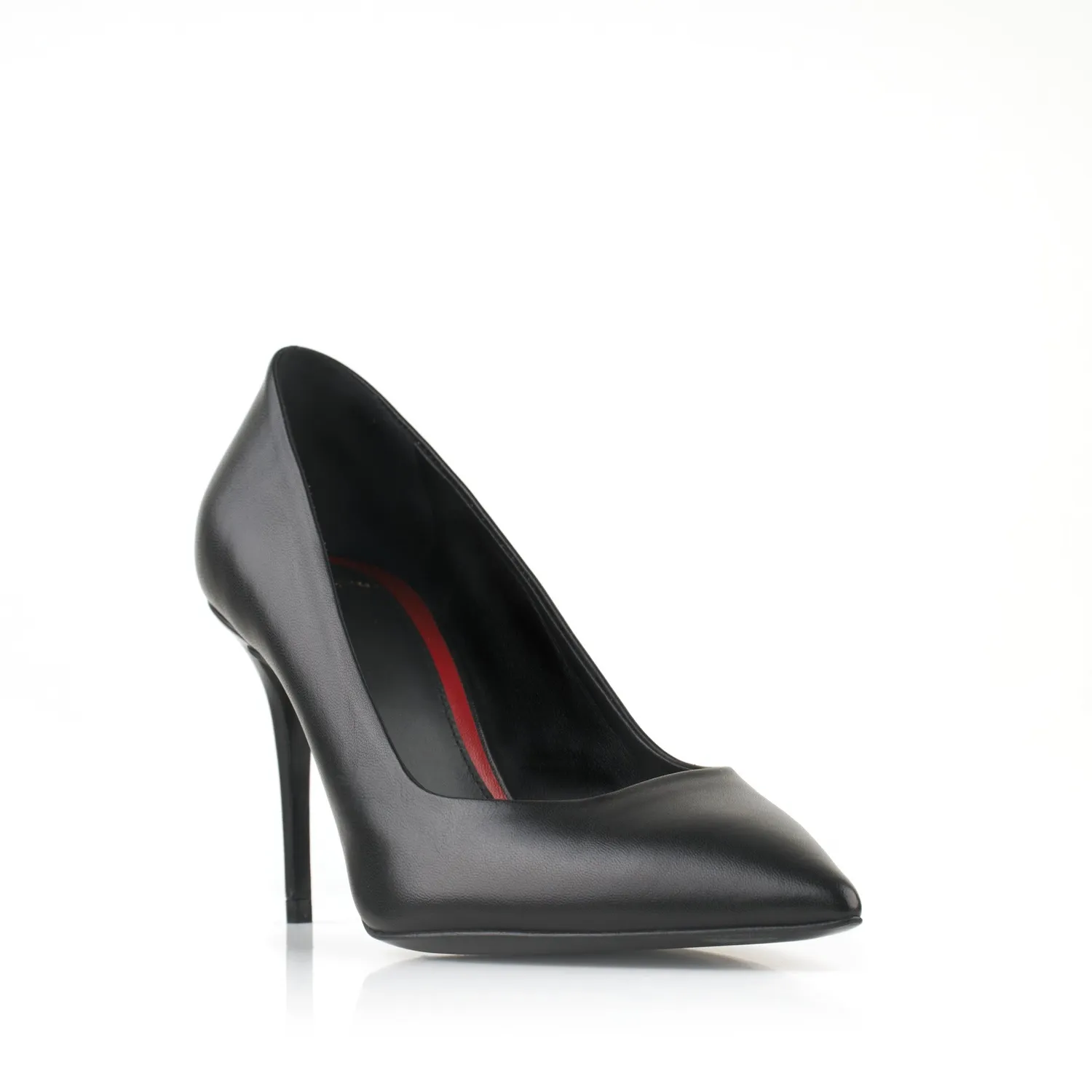 Maison Ernest Voltige 85 escarpin noir cuir mat