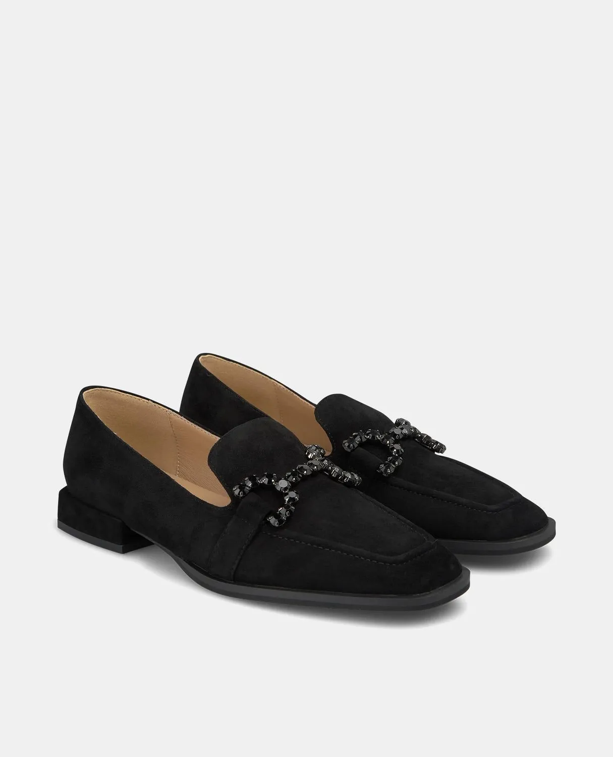 Alma en Pena I240302 mocassins noir cuir talon 2,2 cm