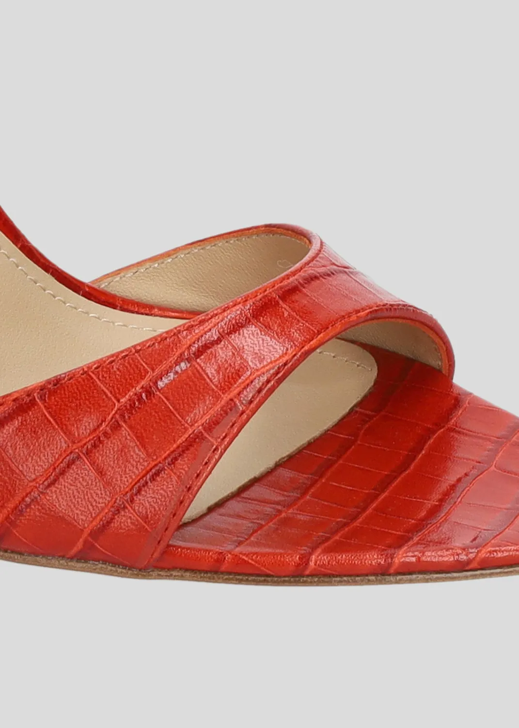 Lola Cruz Scarlett sandales à talon rouge 9,5 cm