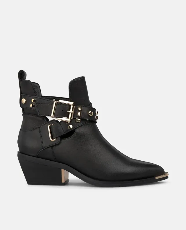 Alma en Pena I260551 bottines noires cuir talon 5cm