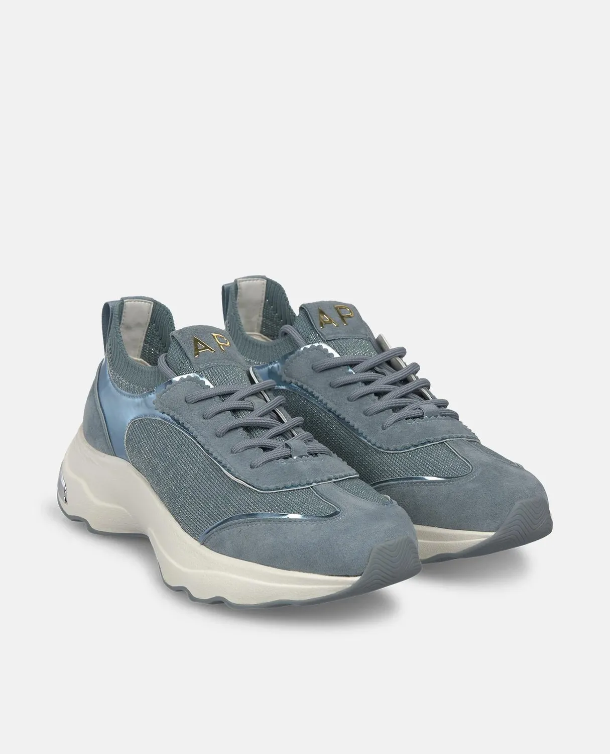 Alma en Pena V2652603 sneakers bleu plateforme 4,5cm