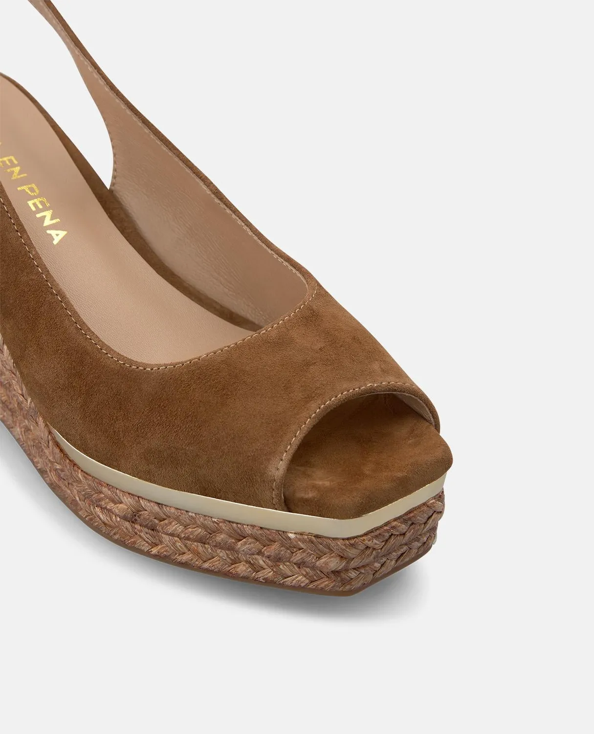 Alma en Pena V266000 sandales sparto cuir caramel 9,5 cm