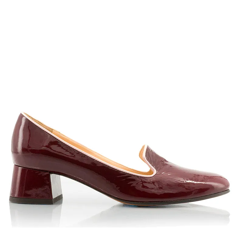 Bégum Paris Canada mocassins vernis souple noir talon 4 cm