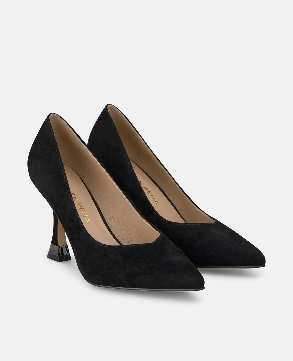 Alma en Pena I250430 escarpins noir cuir talon 9 cm