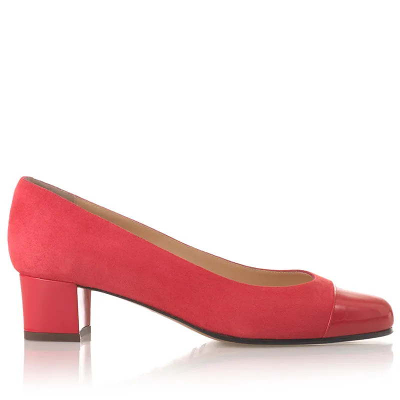 Bégum Paris Echo Plus sandales rose velours verni 4 cm