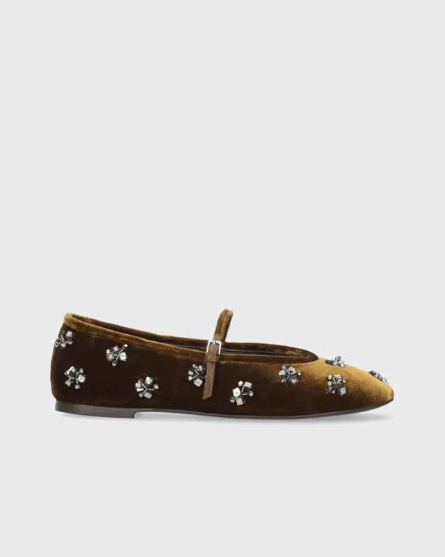 Lola Cruz Nivea ballerines ocre