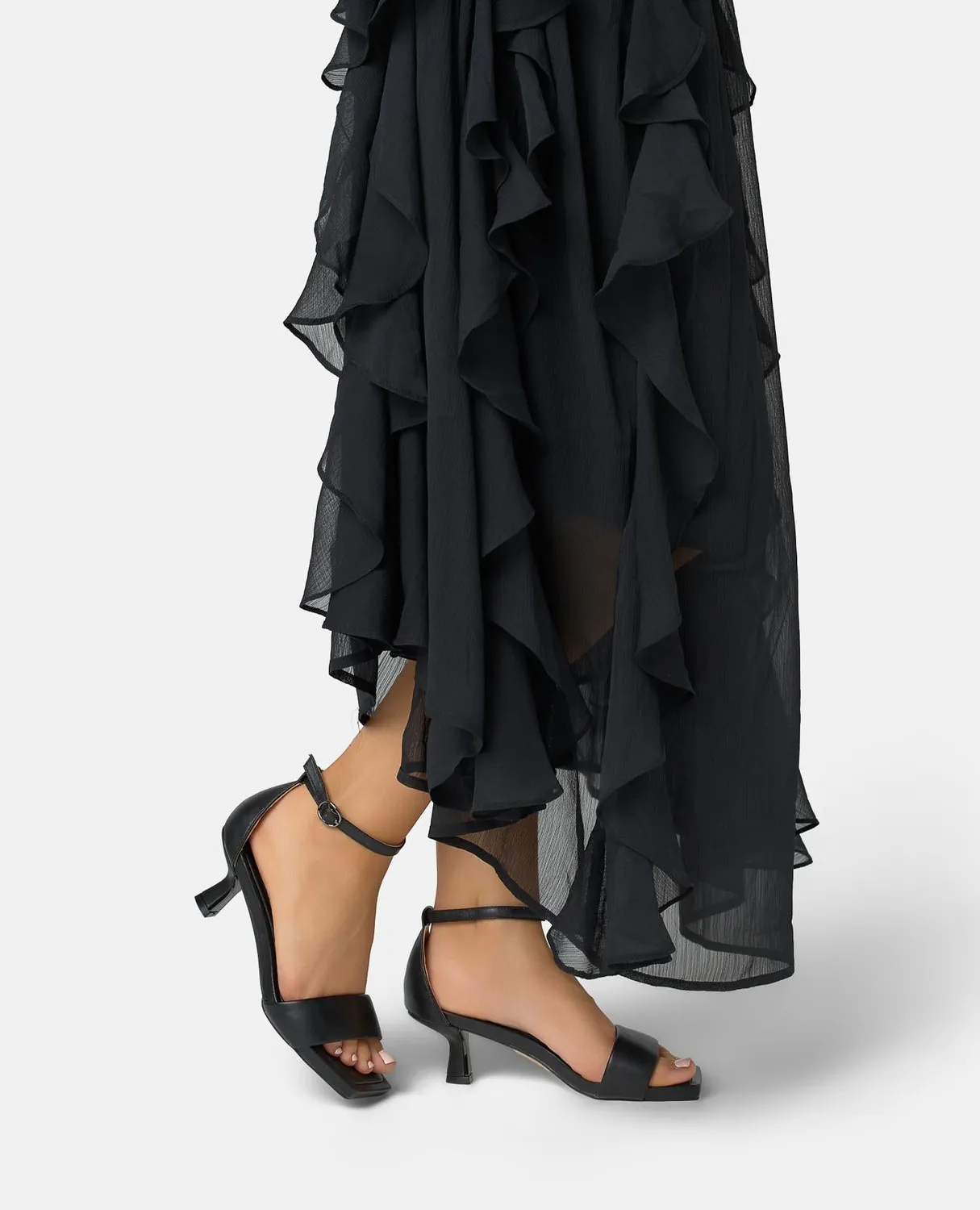 Alma en Pena V265005 sandales cuir noir talon 5,5 cm