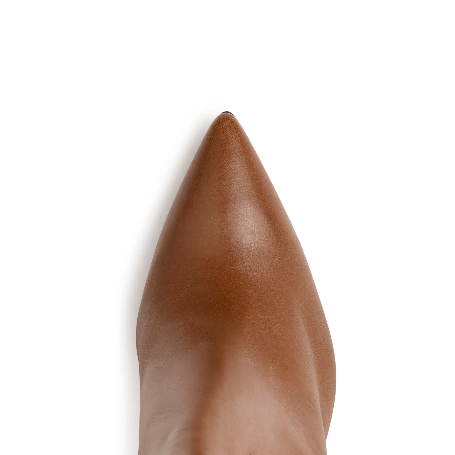 Maison Ernest Lutine 100 bottines cognac cuir mat talon 10 cm