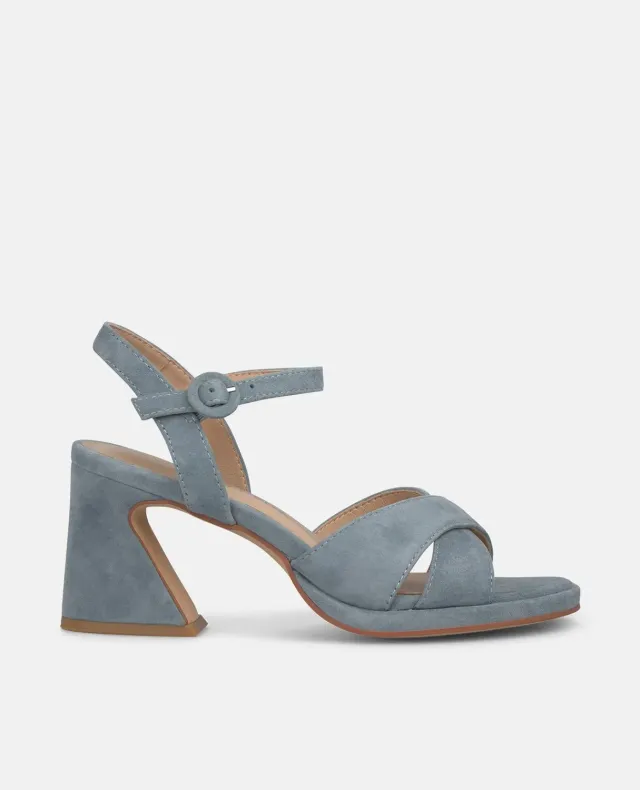 Alma en Pena V262403 sandales bleu cuir talon 8,5 cm