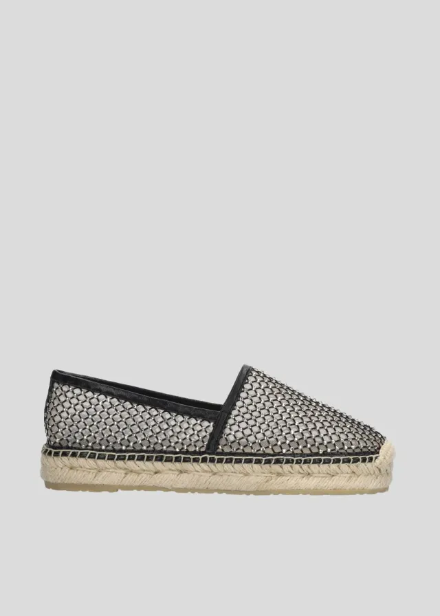 Lola Cruz Carmen espadrilles sandales plates noir