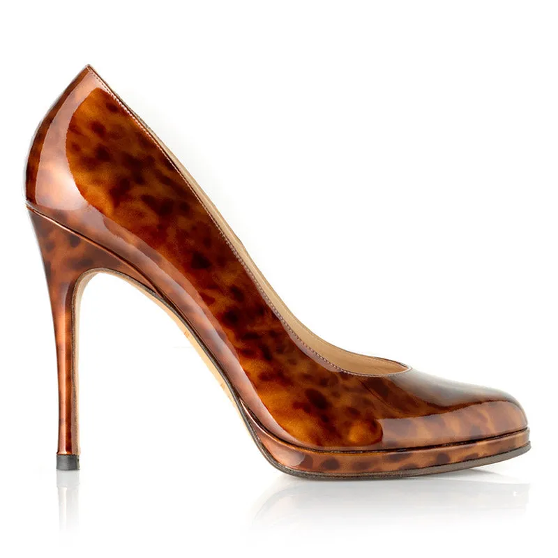 Bégum Paris Vertige escarpins vernis écaille tortue