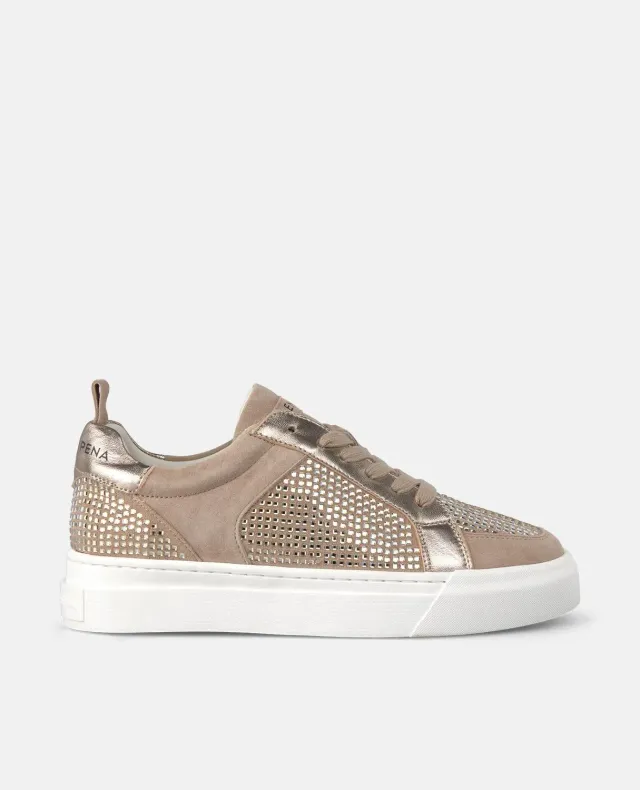 Alma en Pena I251556 baskets strass vison plateforme