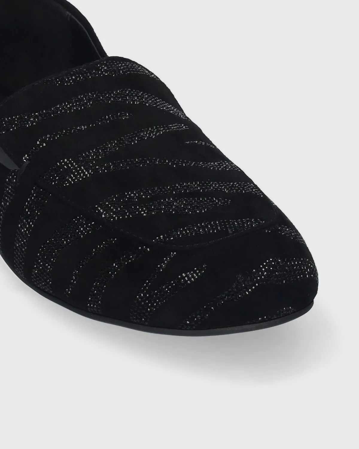 Lola Cruz Larissa mocassins noir cuir plat