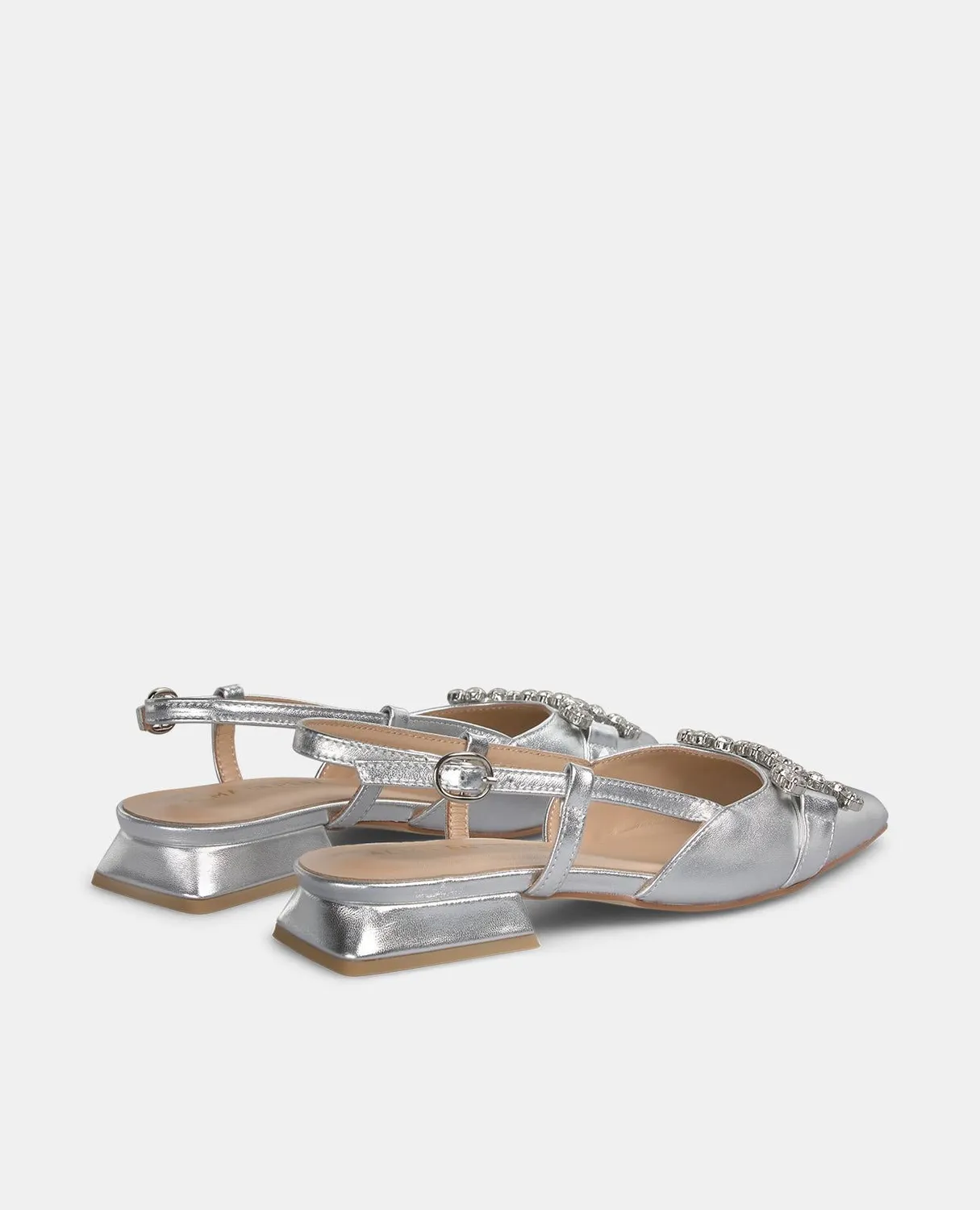 Alma en Pena V250489 ballerines argentées cuir