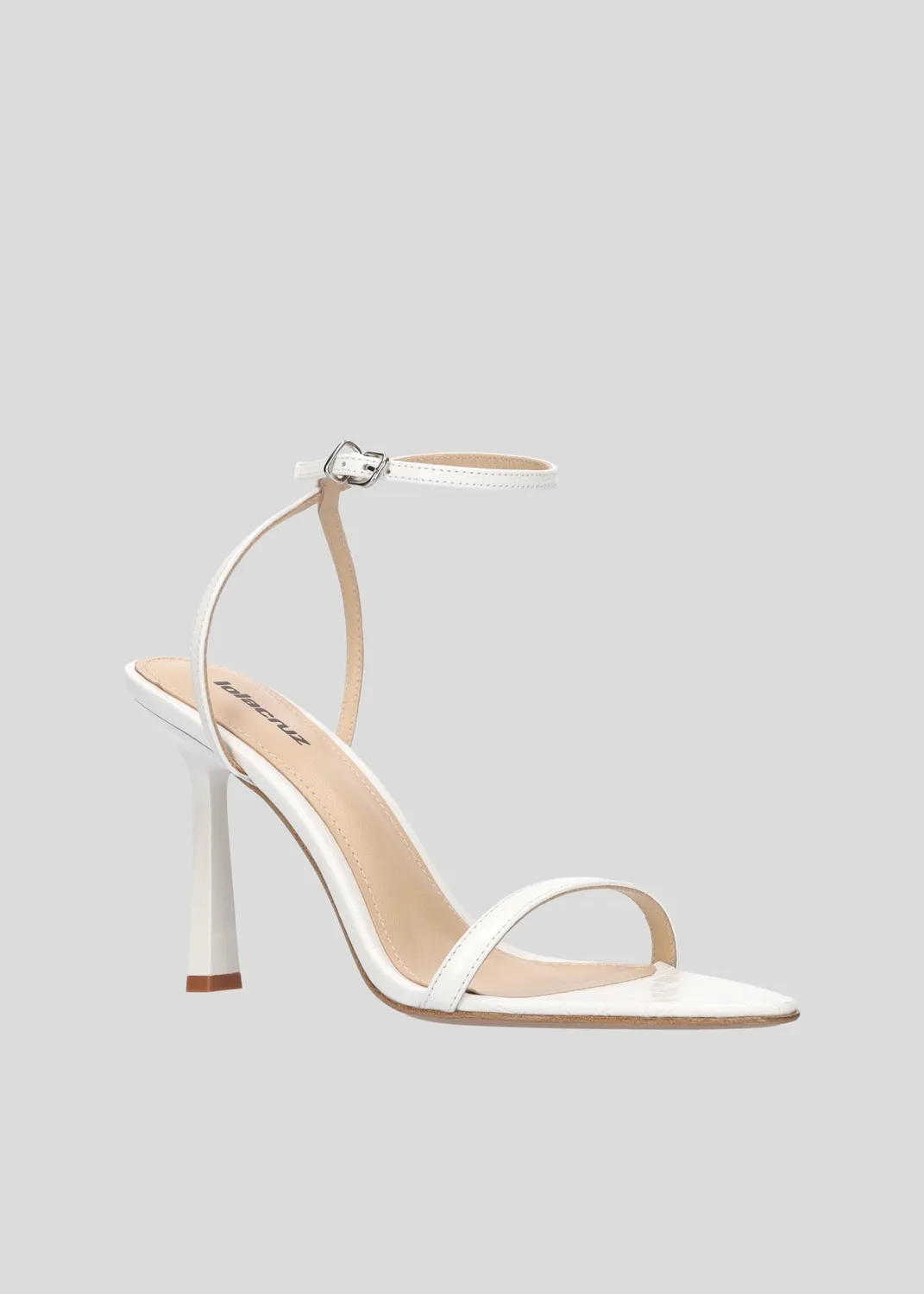Lola Cruz Summer Heel Sandals 95 sandales blanc 9,5 cm