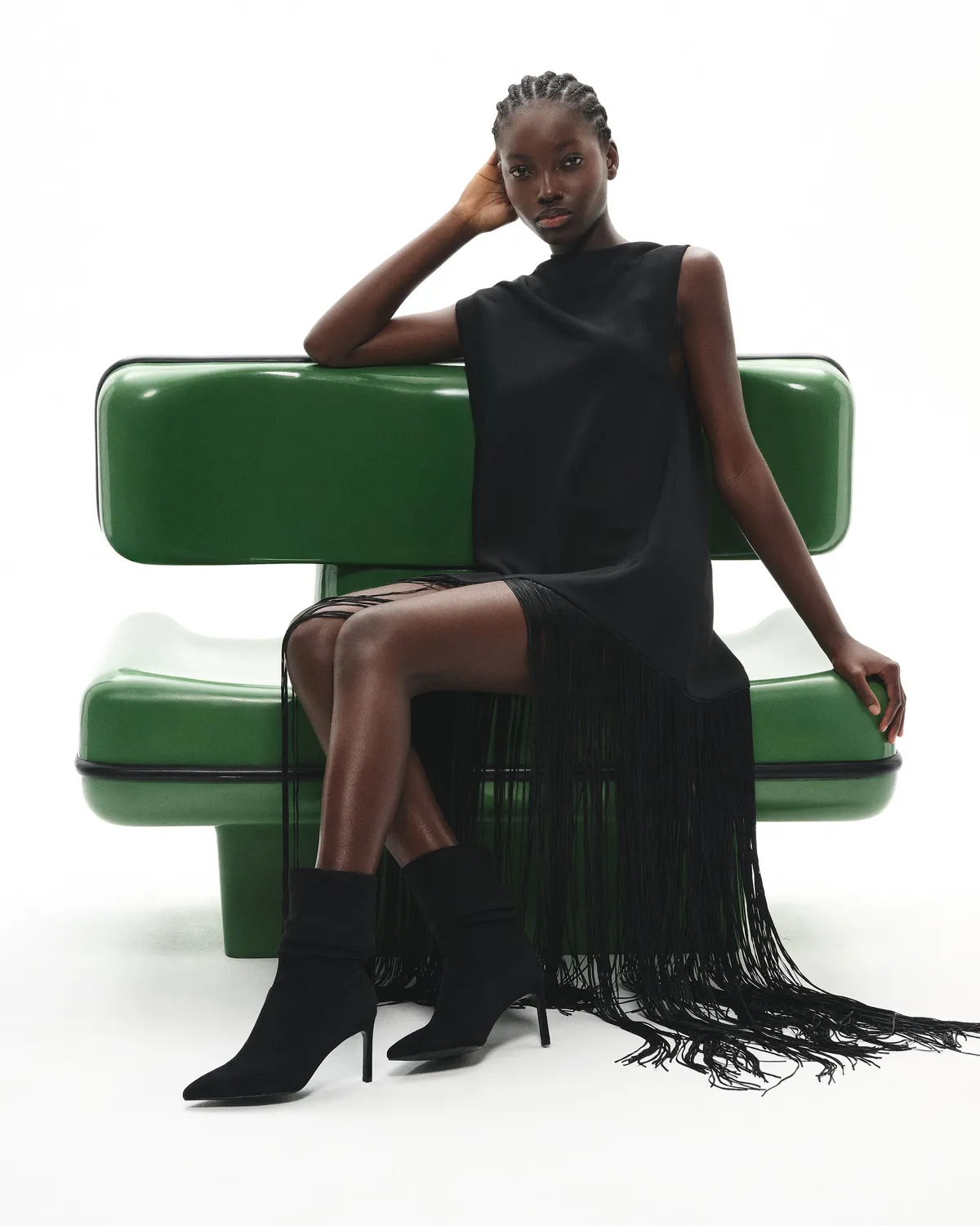 Mi/Mai Zaha Black bottines talon bout pointu