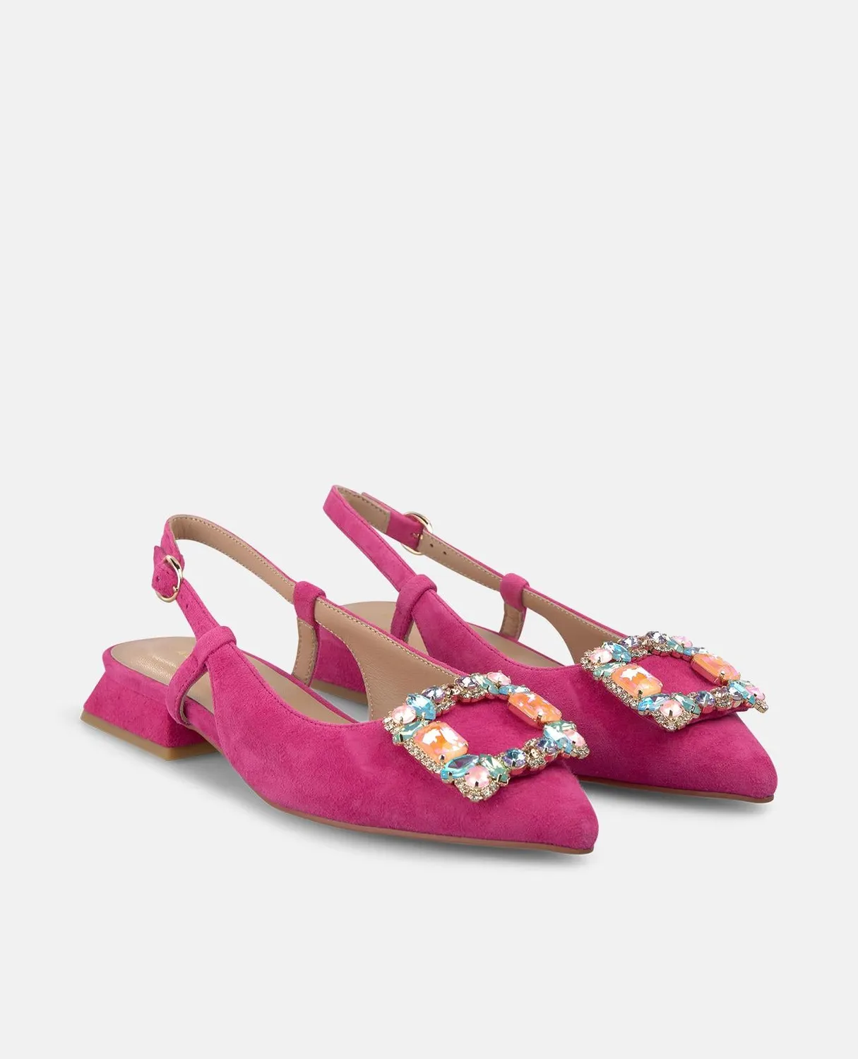 Alma en Pena V261006 escarpins slingback fuchsia talon 2 cm